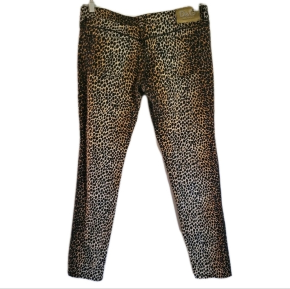 Dolce & Gabbana Leopard Animal Print Skinny Jeans Pants Low Rise Designer Goth - Picture 3 of 13